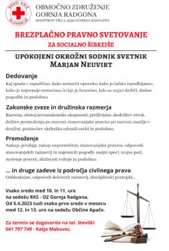 BREZPLAČNA PRAVNA POMOČ